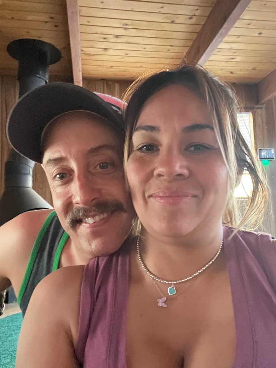 Nikk with his wife
