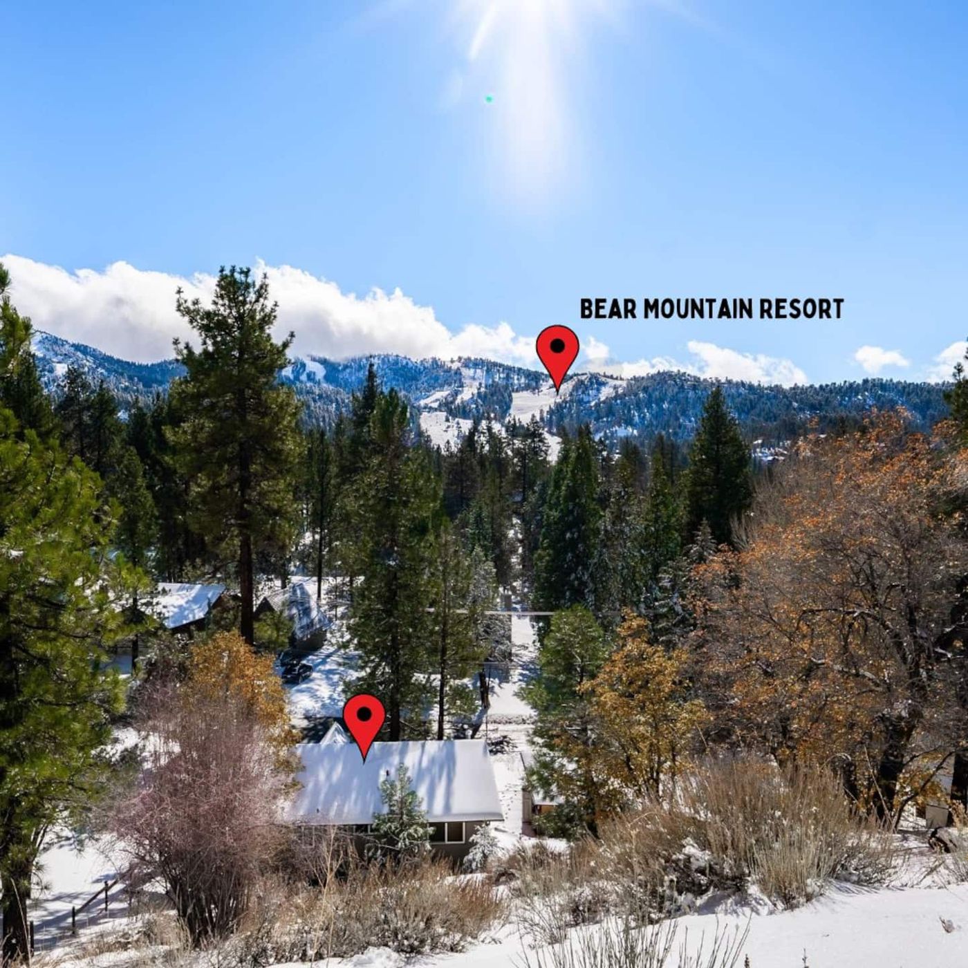 View toward Bear Mountain Resort